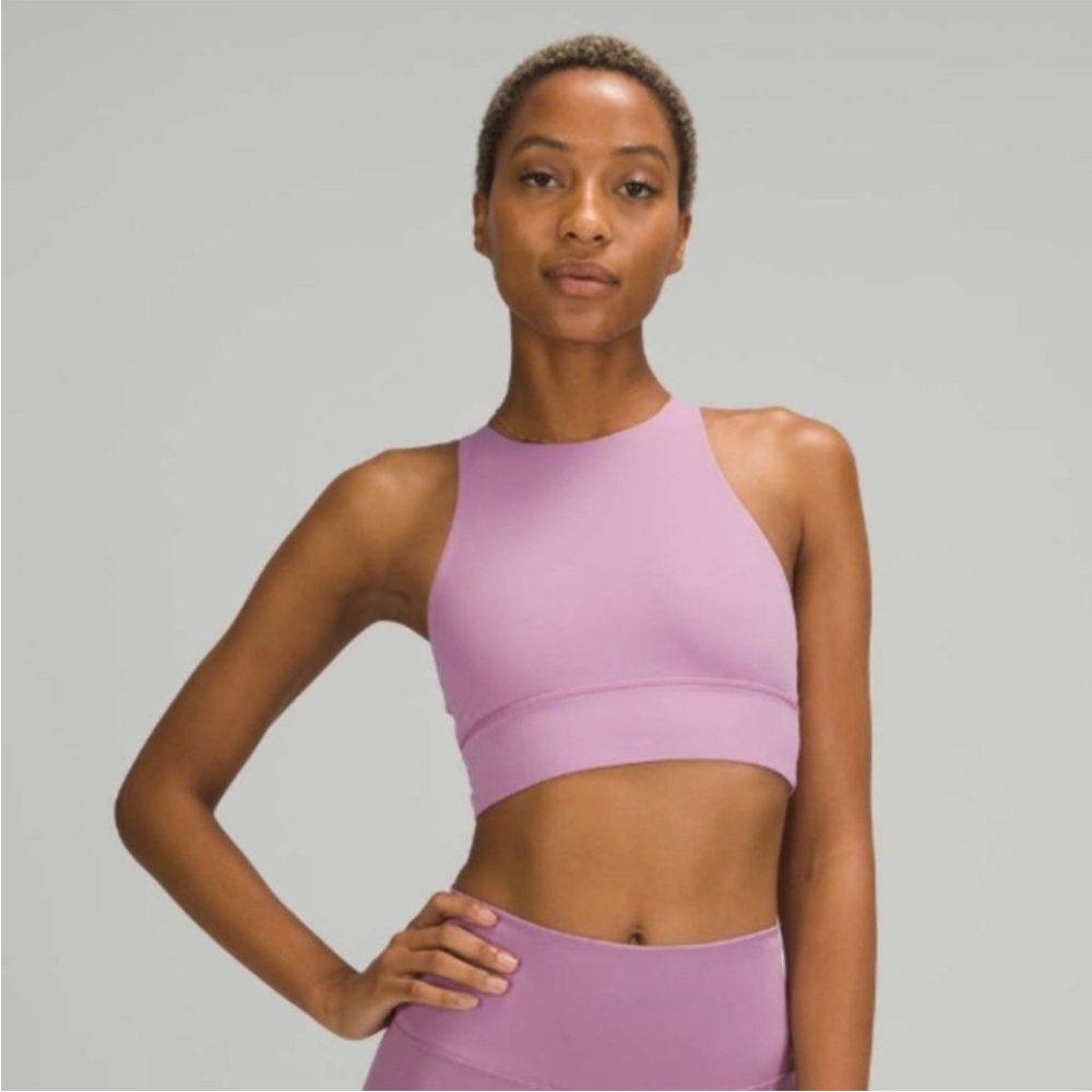 - lululemon Energy High-Neck Longline Tough Bra in jubilee